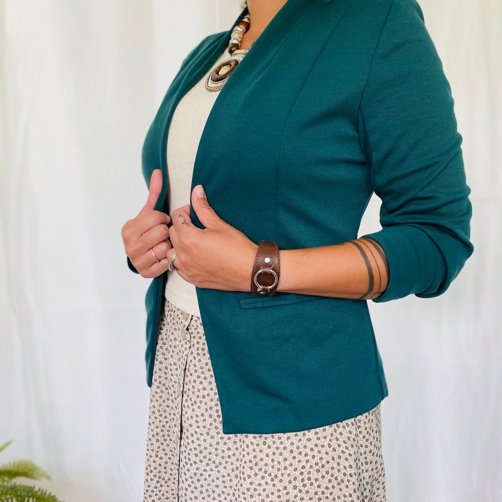 Merona hunter green long sleeve blazer